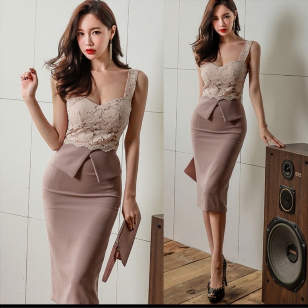 Woman’s lace dress